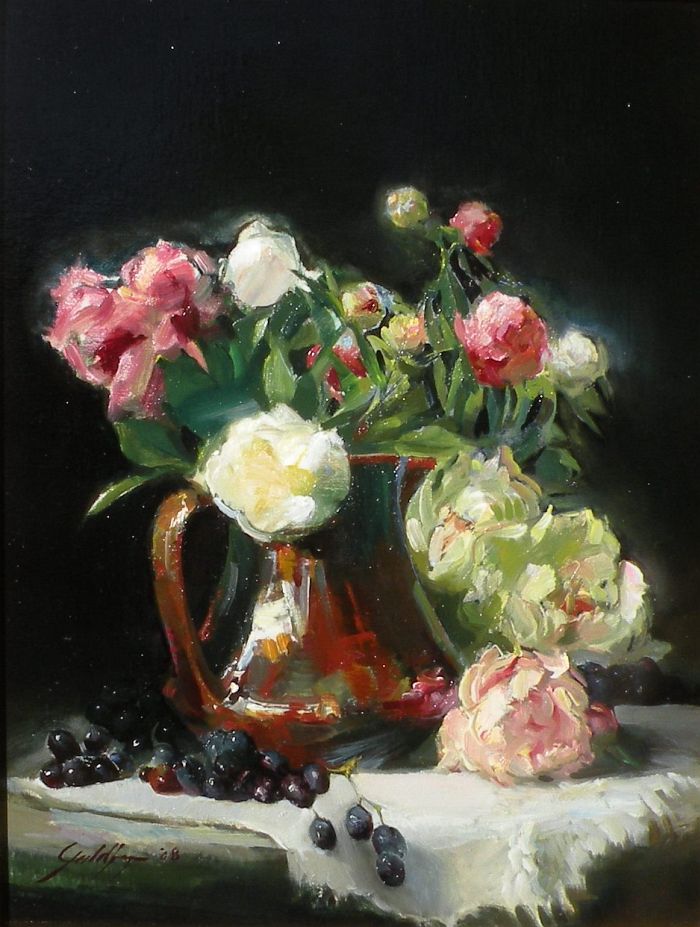 Ronald Goldfinger - Peonies in Full Panoply