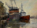 Don Ealy - Harbored Brown Boats