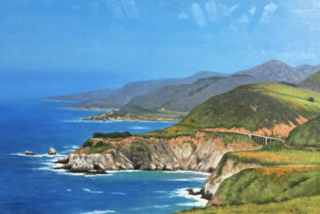 Poppies in Big Sur by Allen Figone