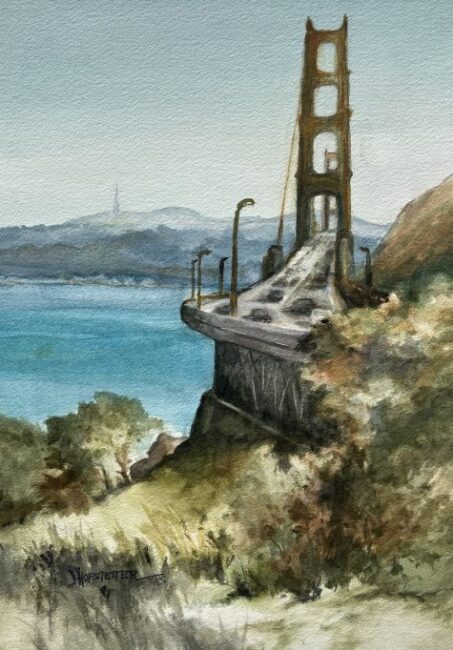 Golden Gate from Fort Baker by Jane Hofstetter