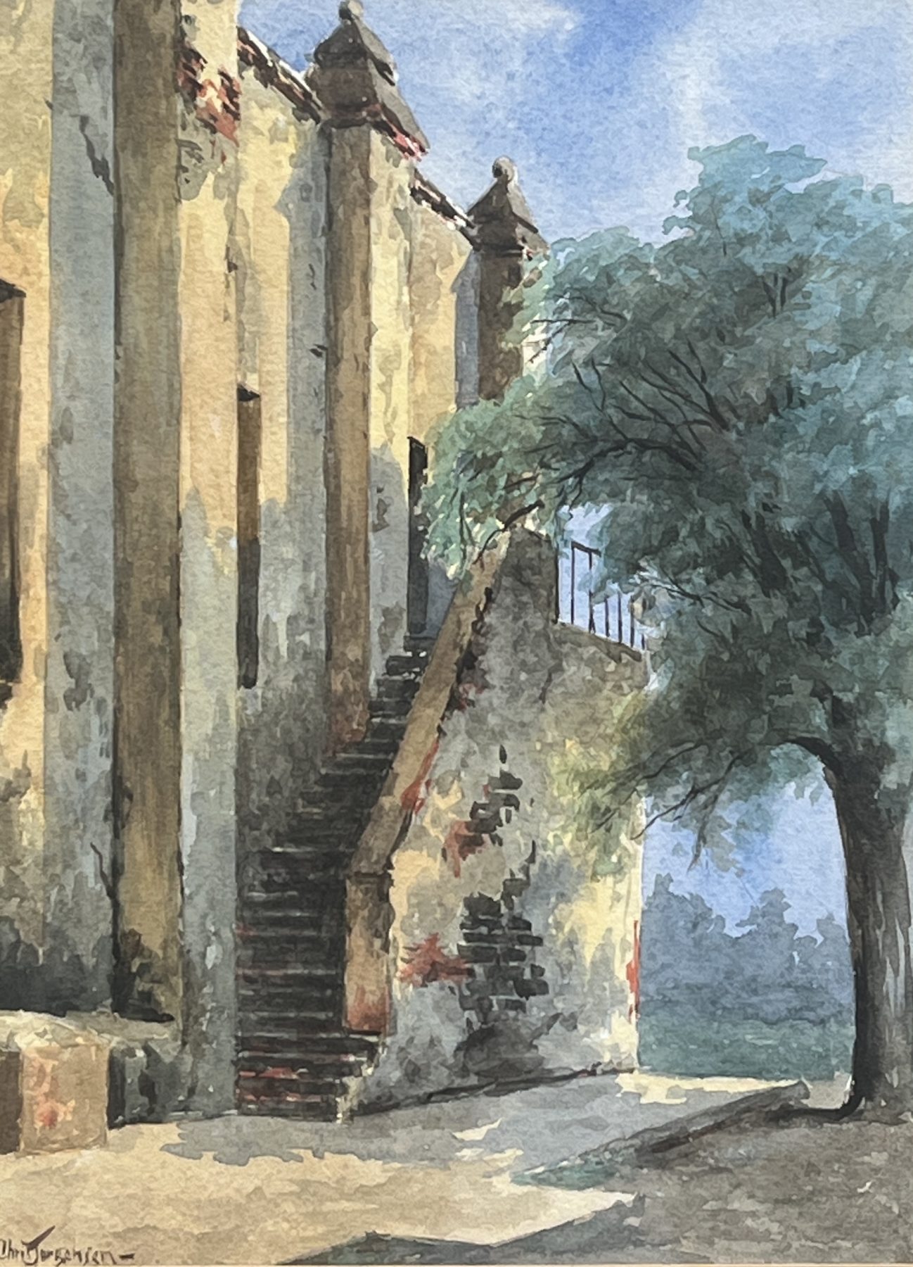 Old Stone Steps by Christian Jorgensen