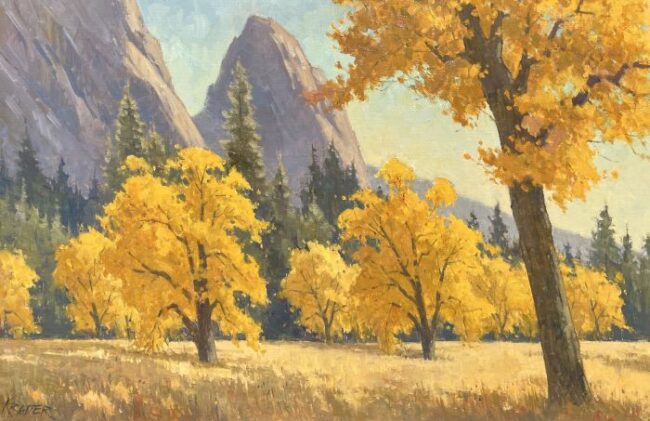 Golden Oaks of the Valley by Paul Kratter