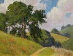 Paul Kratter Trailside Oak with poppies