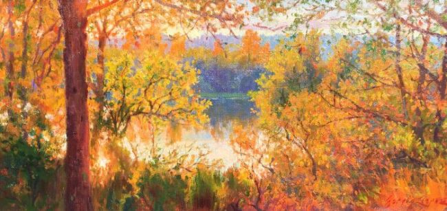 Autumn at the Lake's Edge by Sergio Lopez