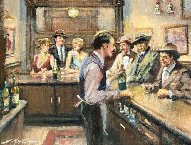 Michael Wood Center Stage at the Corner Bar by F. Michael Wood