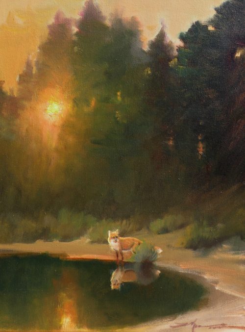 F. Michael Wood Red Fox at Sunset